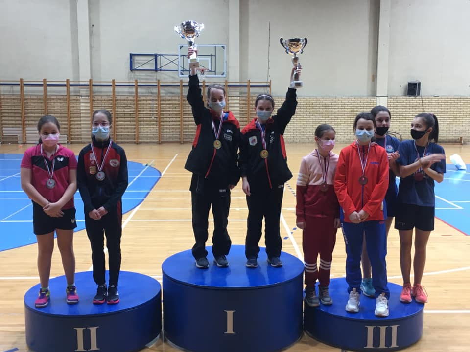 Trijumf slavijašica: Havela šampionka Srbije kod mlađih kadetkinja – pojedinačno i u paru sa Majom Vanjo