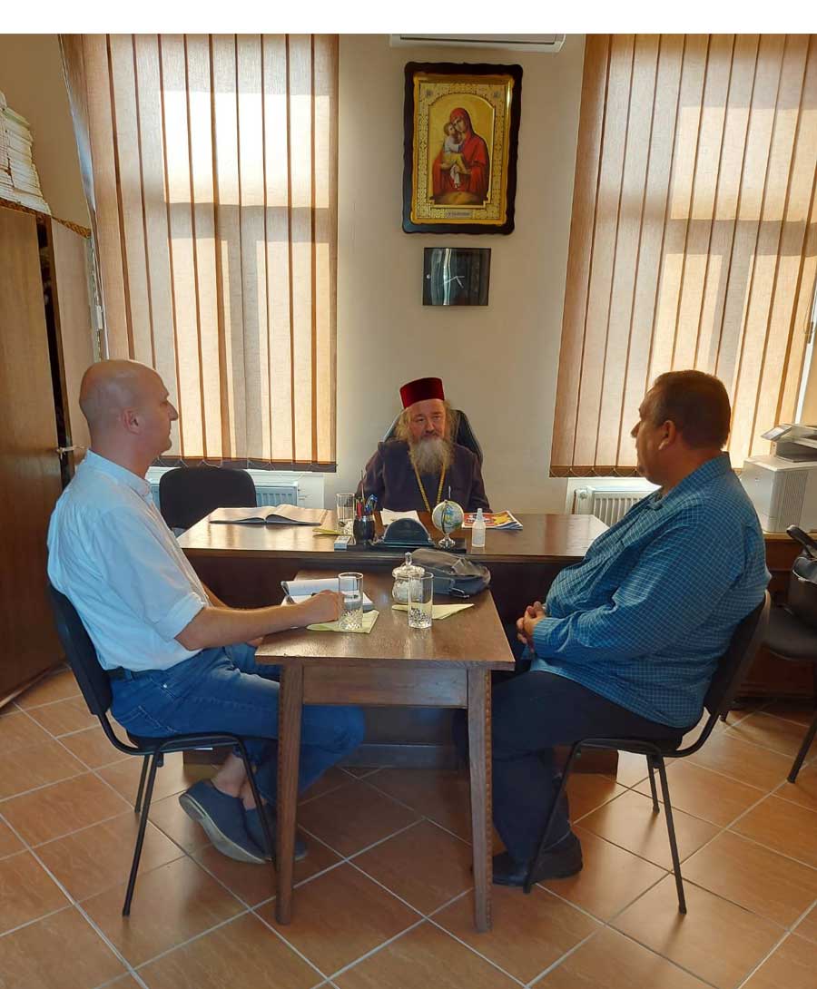 Predsednik Nacionalnog saveta Rumuna sa ocem Jeronimom